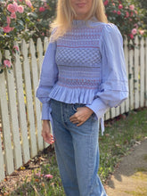 Load image into Gallery viewer, Andion Light Blue Melissa Blouse
