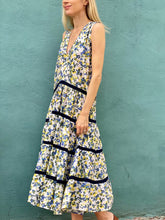 Load image into Gallery viewer, Merlette Blue Floral Print Wallis Dress

