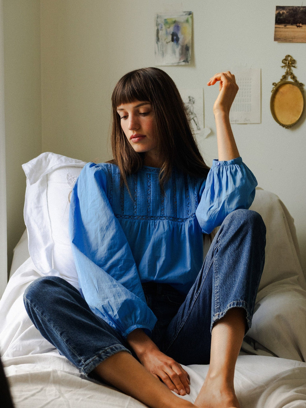 Constance Blouse in Blue