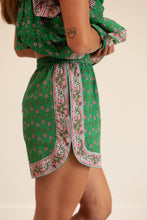Load image into Gallery viewer, Mille Lani Short in Green and Pink French Provencal Print

