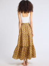 Load image into Gallery viewer, Paola Silk Skirt in Rattan Floral
