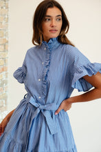 Load image into Gallery viewer, Mille Victoria Dress in Harbor Stripe
