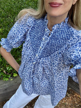 Load image into Gallery viewer, Loretta Capoini Hand Embroidered Milvia Blouse
