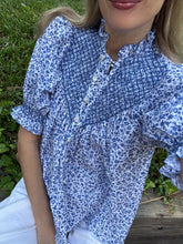 Load image into Gallery viewer, Loretta Capoini Hand Embroidered Milvia Blouse
