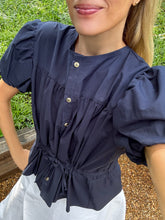 Load image into Gallery viewer, Monica Nera Sheila Top in Navy
