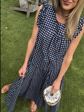 Load image into Gallery viewer, TLP Polly Top in Midnight Gingham Check
