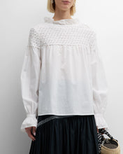 Load image into Gallery viewer, Merlette White Majorelle Blouse
