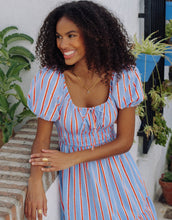 Load image into Gallery viewer, Pink City Prints Katie Dress in Poets Stripe
