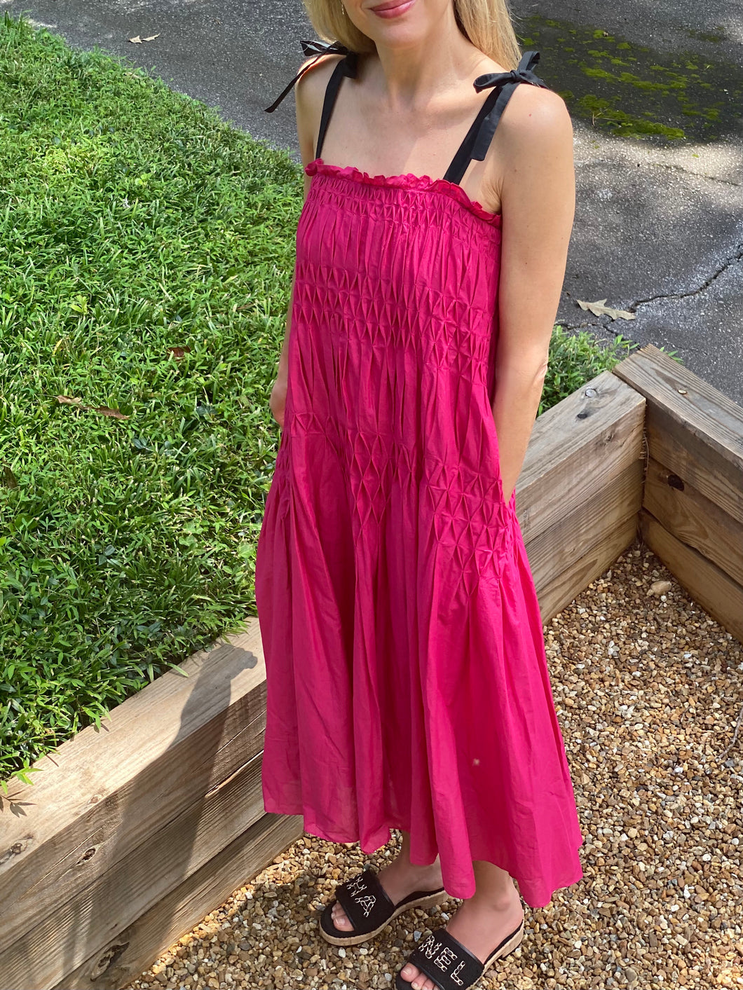 Merlette Deep Pink Mabel Dress