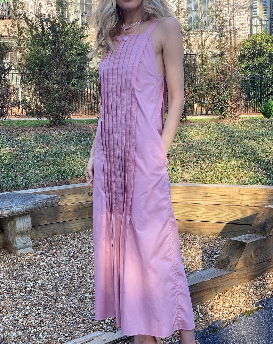 Delilah Dress in Dusty Pink