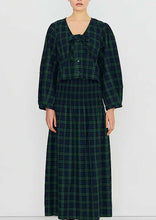 Load image into Gallery viewer, The Tiny Big Sister Check Smocked Skirt
