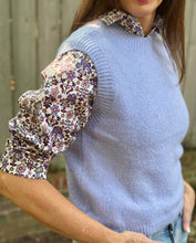Load image into Gallery viewer, TLP Billie Shirt in Liberty of London Plum Floral
