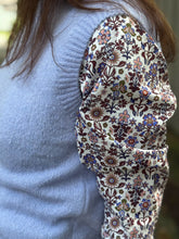 Load image into Gallery viewer, TLP Billie Shirt in Liberty of London Plum Floral
