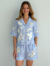 Load image into Gallery viewer, Tulip Shorts-Blue Stripe

