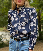 Load image into Gallery viewer, Secular Rene Blouse in Indigo Winter Jasmine
