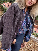 Load image into Gallery viewer, APOF Bello Skirt in Navy Tweed
