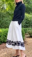 Load image into Gallery viewer, Thierry Colson Wynona Skirt in Cream and Black Embroidery
