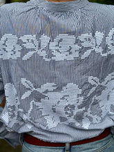 Load image into Gallery viewer, Rose and Rose Snaresbrook Blouse in Blue and White Stripes
