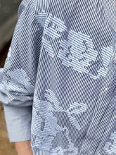 Load image into Gallery viewer, Rose and Rose Snaresbrook Blouse in Blue and White Stripes
