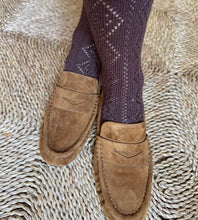 Load image into Gallery viewer, Le Bon Shoppe Chocolate Pointelle Socks
