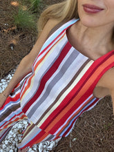 Load image into Gallery viewer, Coco Shop Shift Top in Vibrant Stripe
