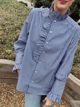 Load image into Gallery viewer, APOF Annemone Blue and White Striped
