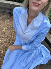 Load image into Gallery viewer, Thierry Colson Lizbeth Dress in Blue Lady Poplin
