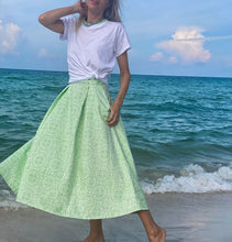 Load image into Gallery viewer, Thierry Colson Green Mughal Blockprint Wynona Skirt
