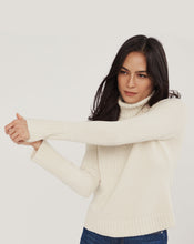 Load image into Gallery viewer, The Tisbury Cotton Turtleneck in Ivory
