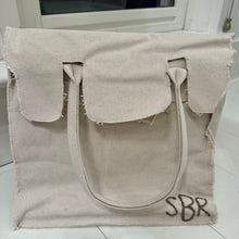 Load image into Gallery viewer, Deconstructed Canvas Tote Bag

