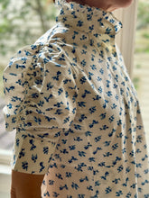 Load image into Gallery viewer, Thierry Colson Venetia Poplin Dress in Blue Cottage Blockprint
