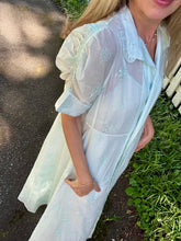Load image into Gallery viewer, Thierry Colson Venetia Dress in Mint Floral Eyelet
