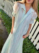 Load image into Gallery viewer, Thierry Colson Venetia Dress in Mint Floral Eyelet
