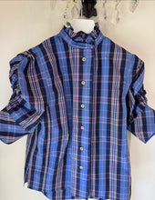 Load image into Gallery viewer, Thierry Colson Vita Blouse in Navy and Blue

