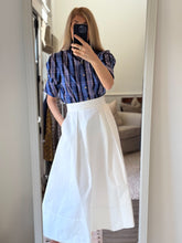 Load image into Gallery viewer, Thierry Colson Wynona White Gaberdine Skirt
