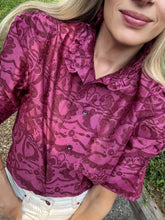 Load image into Gallery viewer, Thierry Colson Cotton/Silk Vita Blouse in Crimson
