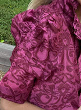 Load image into Gallery viewer, Thierry Colson Cotton/Silk Vita Blouse in Crimson
