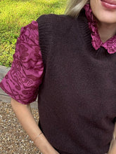 Load image into Gallery viewer, Thierry Colson Cotton/Silk Vita Blouse in Crimson
