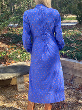Load image into Gallery viewer, Thierry Colson Wilda Shirt Dress in Blue Provencal Carnation Print
