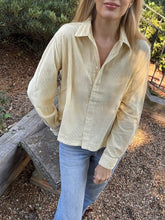 Load image into Gallery viewer, Hartford Clover Blouse in Soft Butter 100% Cotton Corduroy
