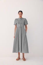 Load image into Gallery viewer, Bird and Knoll Black and White Stripe Goldie Dress
