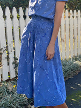 Load image into Gallery viewer, Thierry Colson Blue Embroidered Yulia Skirt
