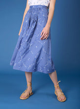 Load image into Gallery viewer, Thierry Colson Blue Embroidered Yulia Skirt
