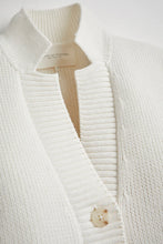 Load image into Gallery viewer, The Sutton Cotton Cardigan/Blazer in Ivory
